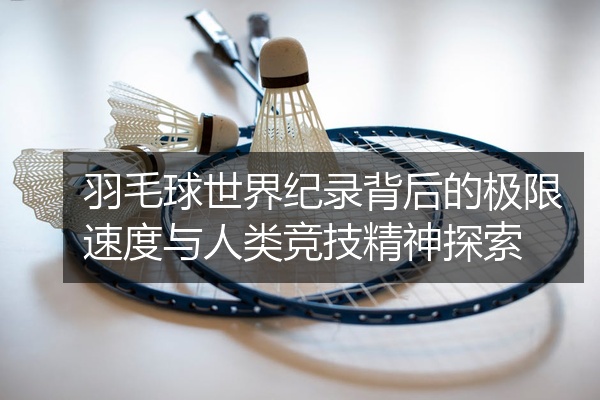 羽毛球世界纪录背后的极限速度与人类竞技精神探索